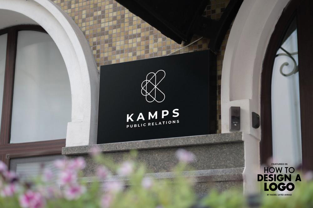 Logodesign - Kamps Public Relations Schild