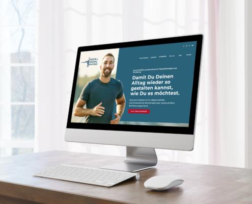 Markenstrategie & Webdesign für MOVE & MORAL PHYSIO - iMac Ansicht