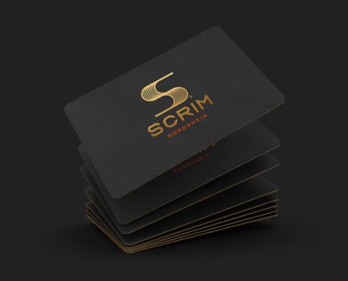 Logodesign für Scrim aus Duisburg - Visitenkarten
