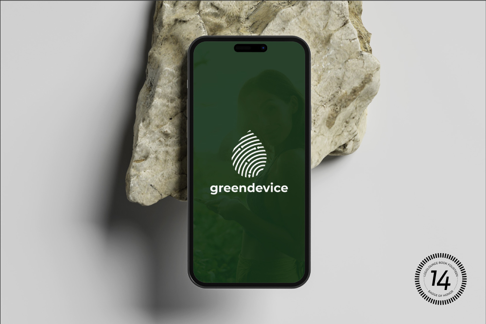 Logodesign greendevice iPhone Ansicht