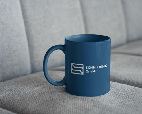 Logodesign für Schniering GmbH Tasse