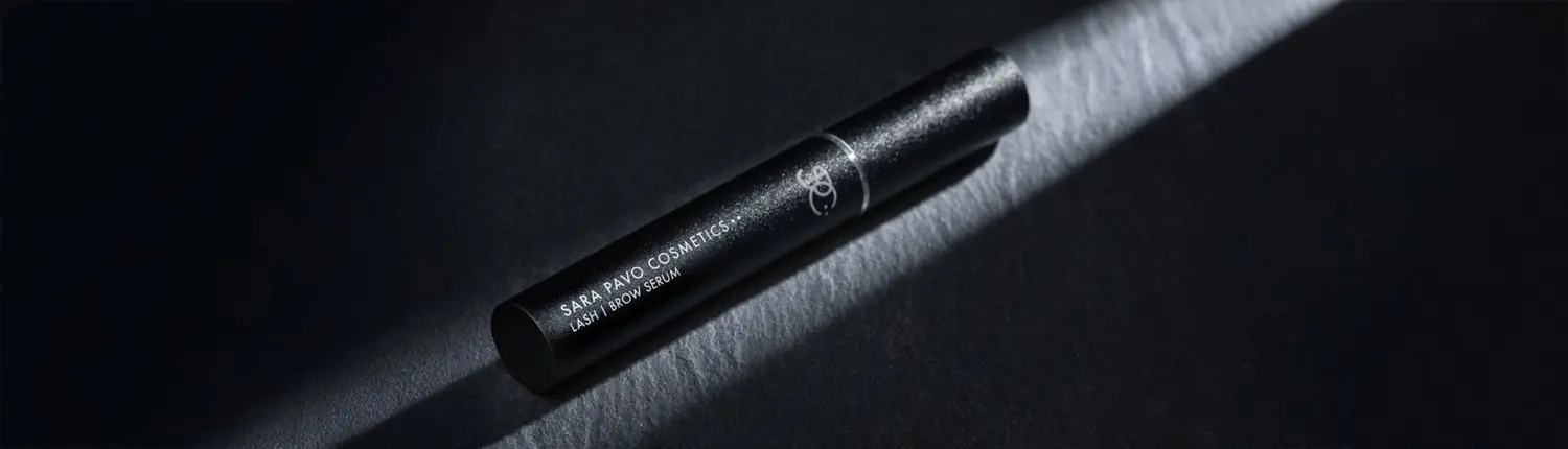 Landingpage für das Lashserum von Sara Pavo Cosmetics - Lashserum