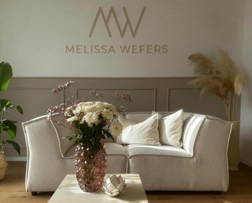 Webdesign für Melissa Wefers Brustwarzentätowierung - Logo