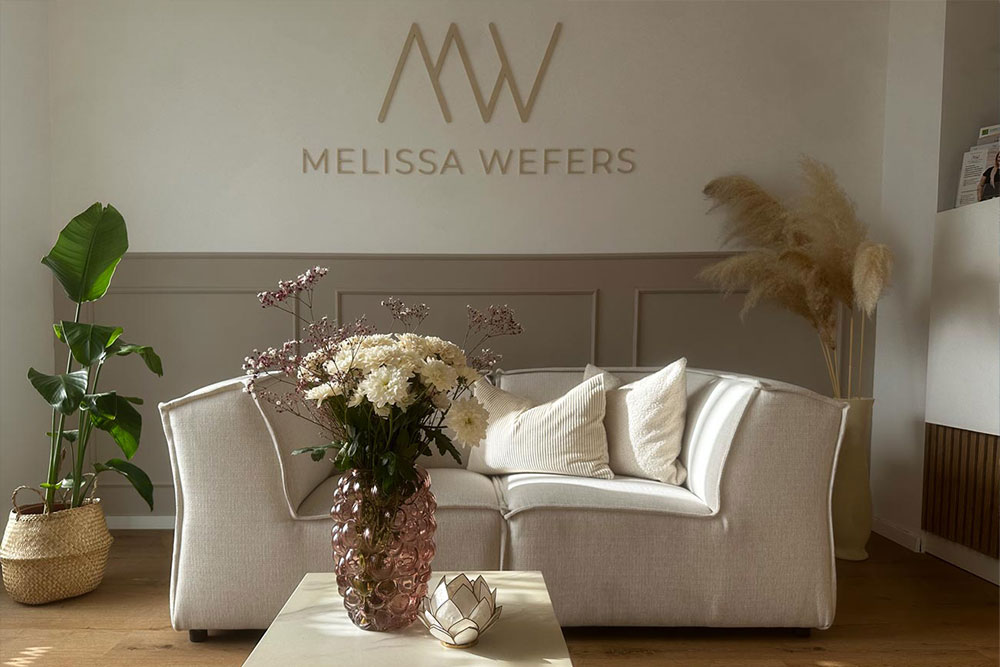 Webdesign für Melissa Wefers Brustwarzentätowierung - Logo