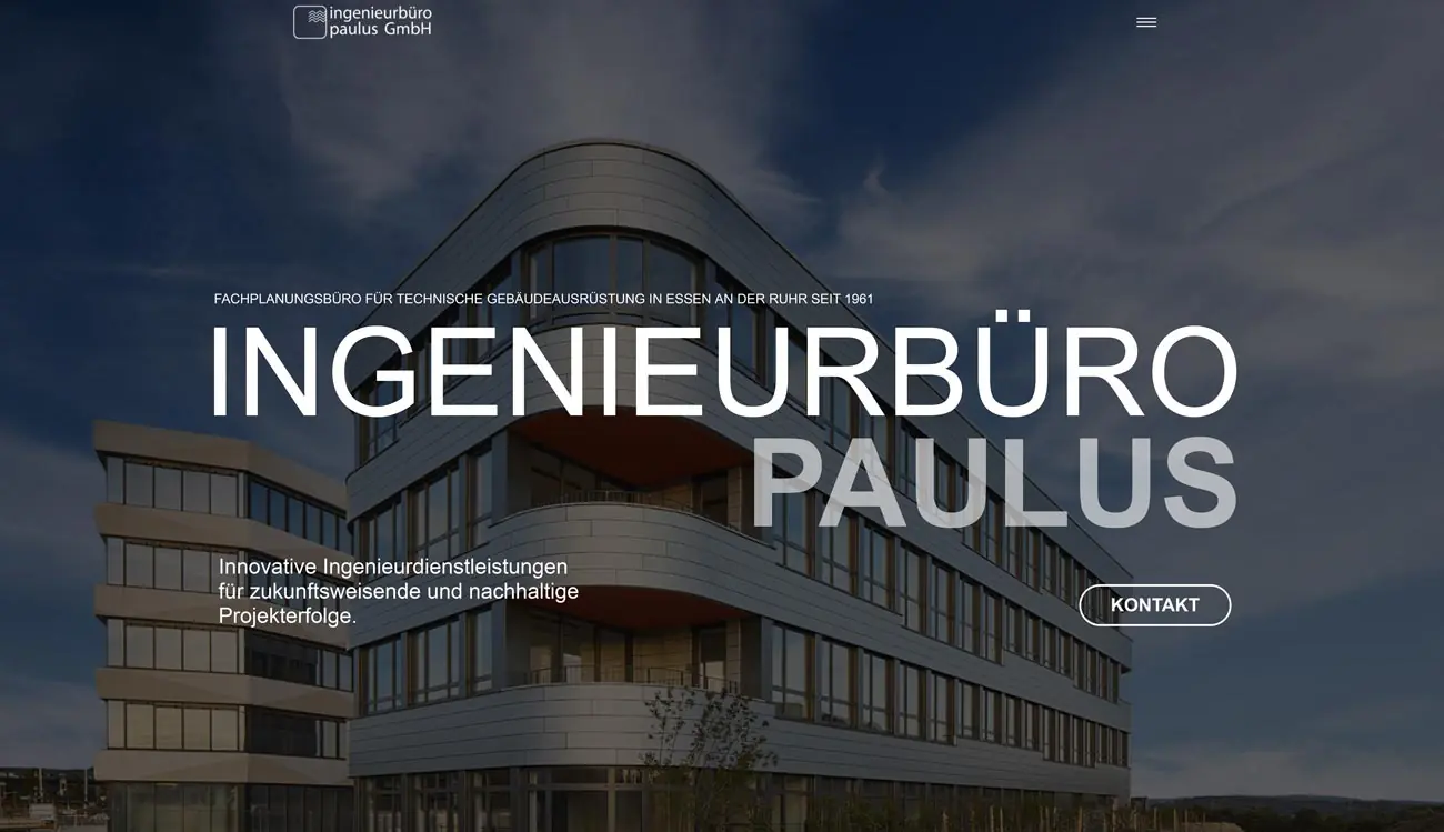 Ell Webdesign Website Landingpage Ingenierusbuero Paulus Neu