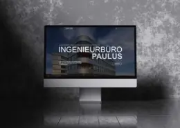 Webdesign Ingenieurbüro Paulus iMac Ansicht