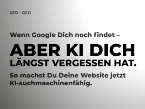 So machst Du Deine Website jetzt KI-suchmaschinenfähig 1 Blogbeitrag KI GEO EINSZWEI Kreativagentur