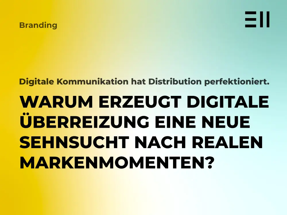 reale Markenmomente / Agentur für Branding und Webdesign