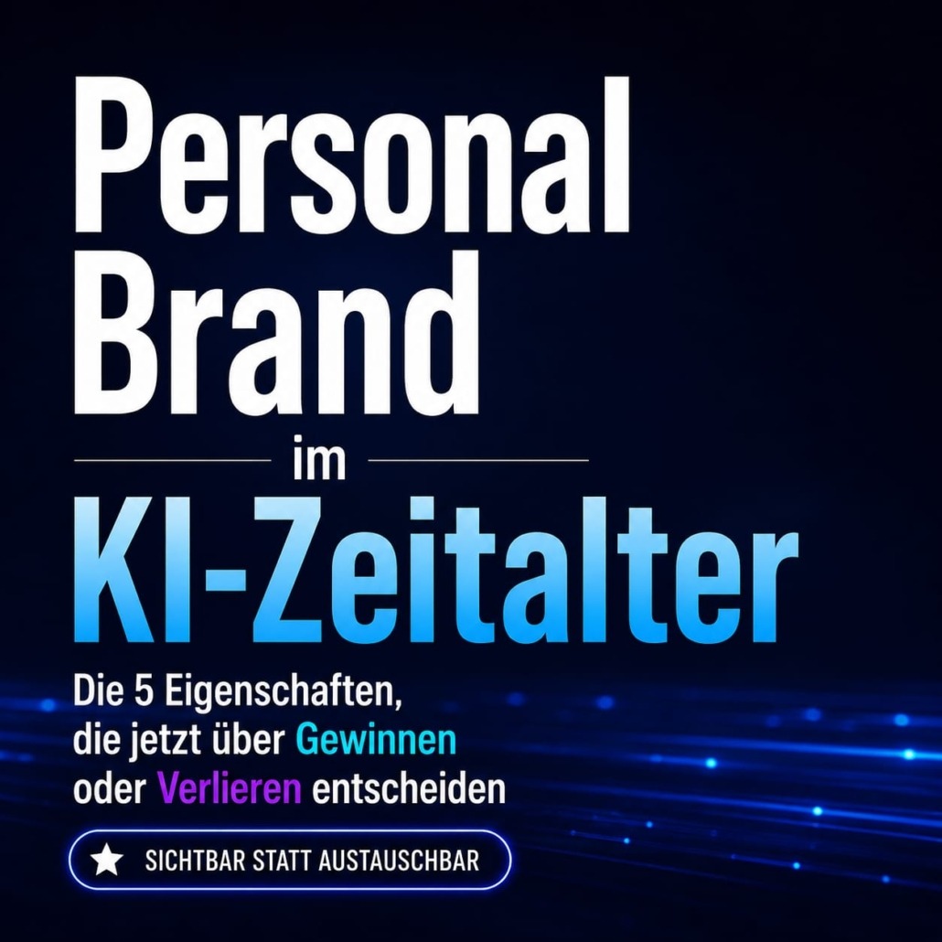 Personal Brand im KI-Zeitalter: <br>Die 5 Eigenschaften, die jetzt über Gewinnen oder Verlieren entscheiden 3 EINSZWEI Blogbeitrag Personal Brand im KI Zeitalter