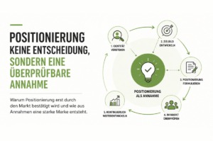 Markenstrategie: <br>Warum Positionierung keine Entscheidung, sondern eine überprüfbare Annahme ist 1 EII Blogbeitrag Markenpositionierung als Annahme