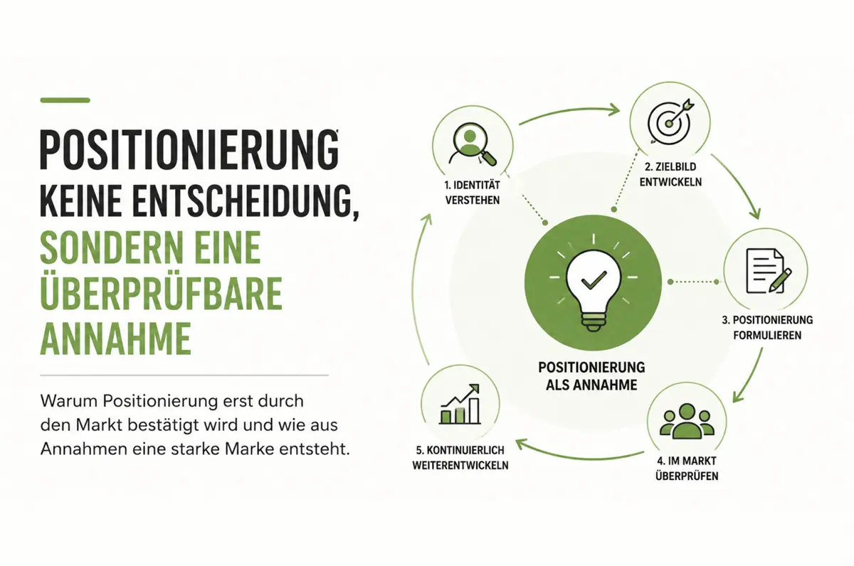 Markenpositionierung als Annahme / Agentur für Branding und Webdesign