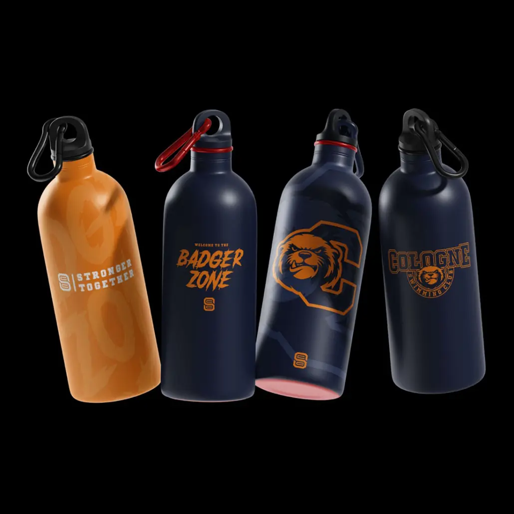 EII Logodesign Branding Markenstrategie CSC Cologne Swimming Club Case Study Sport Water Bottle Mockup mobil